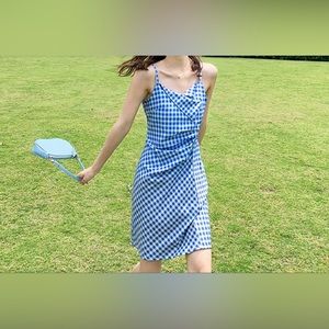 [Nee] Cute sweet blue mini dress